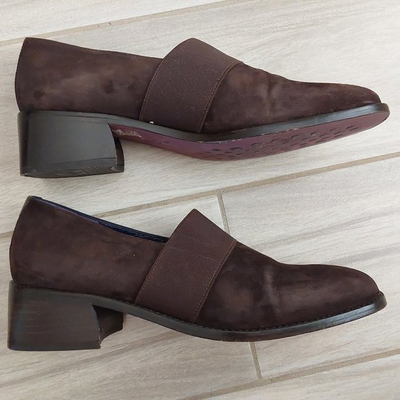 Donald J Pliner ALLES Brown Suede Slip On Loafer. Size 7M - Picture 5 of 11